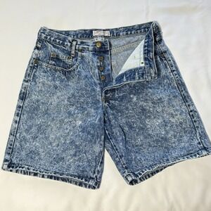 VTG Guess USA Women's Denim Shorts Size‎ 36 Blue High Rise Stonewash 90s Y2K